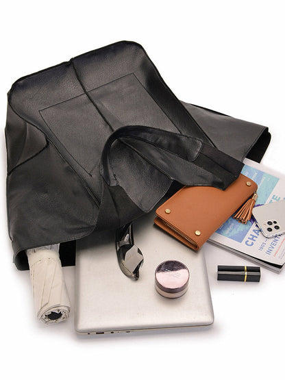 Large Capacity Leather Tote