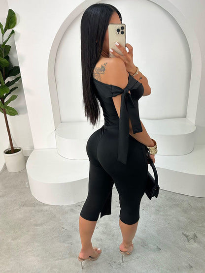 Tie-Up Top & Capri Leggings Set