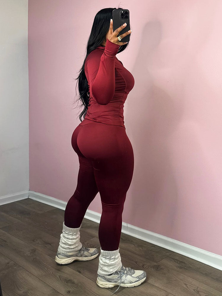 Seamless Activewear Jacket & Leggings Set