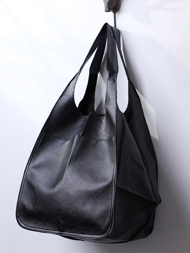 Large Capacity Leather Tote