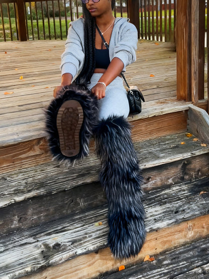 Fluffy Statement Faux Fur Boots