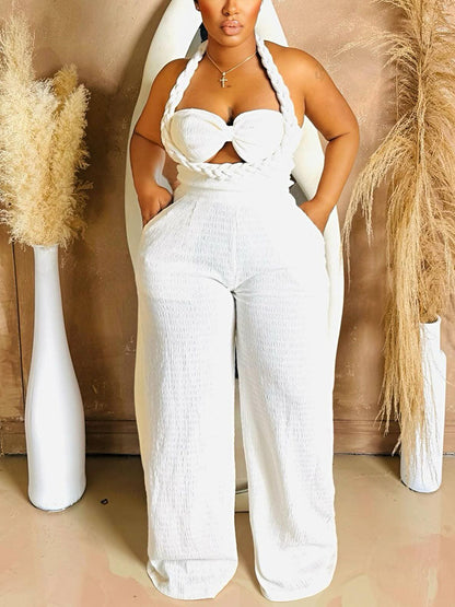 Braided Halter Jumpsuit