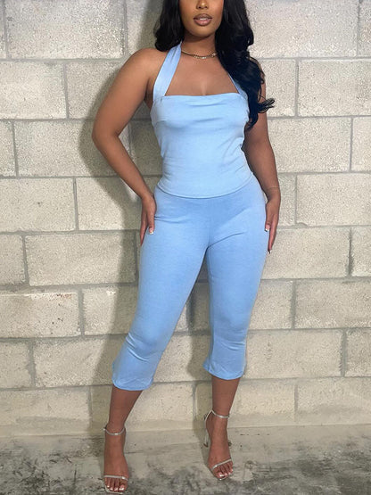 Halter Top & Capri Set