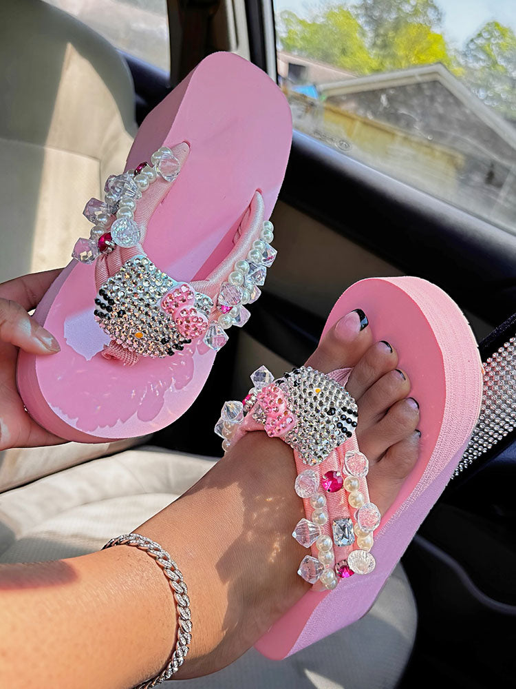 Cute Platform Flip Flops