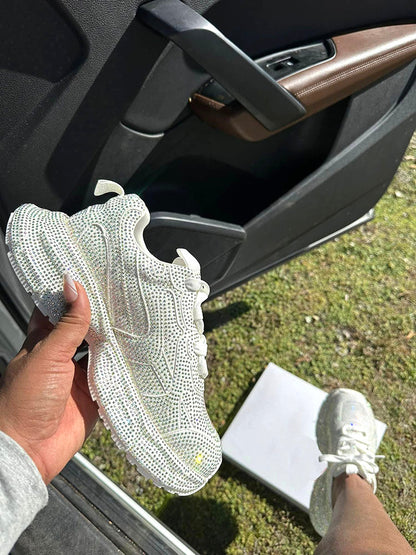 Rhinestone Glitter Sneakers