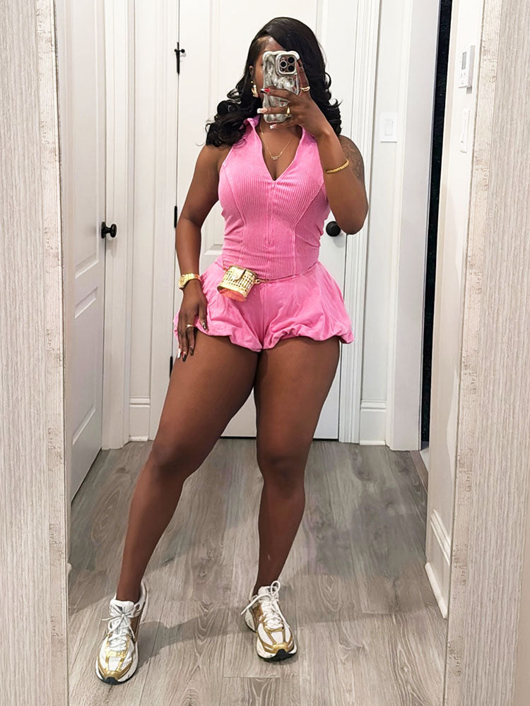 Cotton Candy Bubble Romper