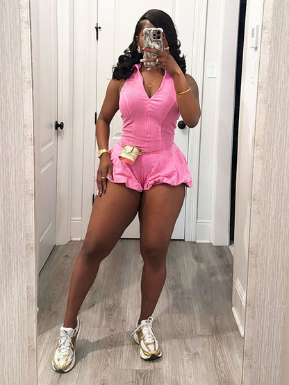 Cotton Candy Bubble Romper