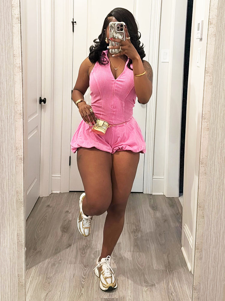Cotton Candy Bubble Romper