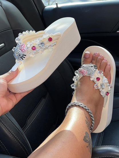 Cute Platform Flip Flops