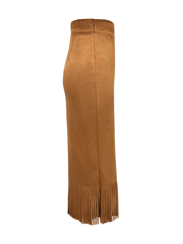 Fringe Pencil Skirt