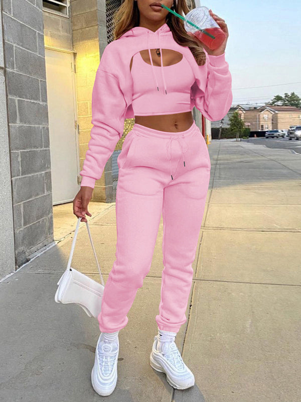 Hooded Three-Piece Set