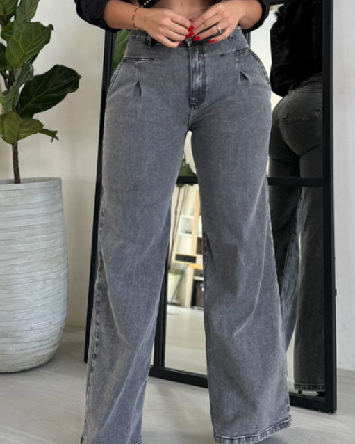 High-Waisted Stretch Jeans (Pre-sale)