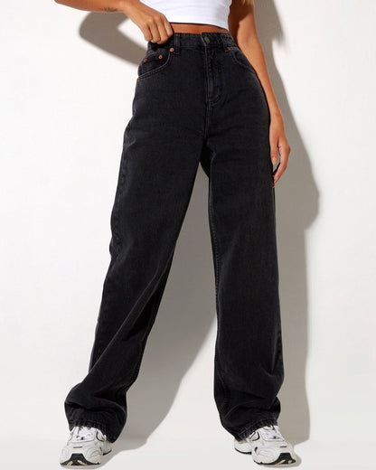 High-Waisted Loose Straight Drape Casual Pants Women