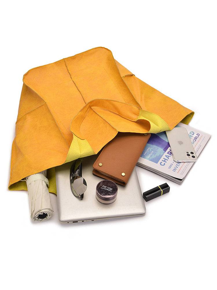 Large Capacity Leather Tote