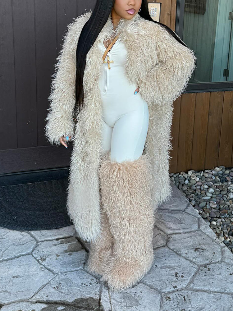 Mongolian Fur Long Coat