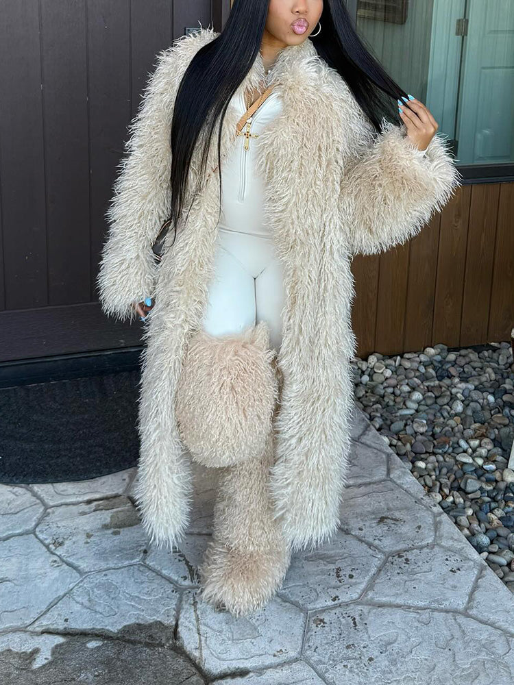 Mongolian Fur Long Coat