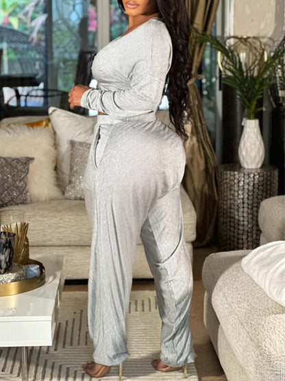 Twisted Crop Top & Pants Set