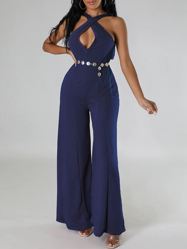 Tie-Shoulder Wide-Leg Jumpsuit -- sold out