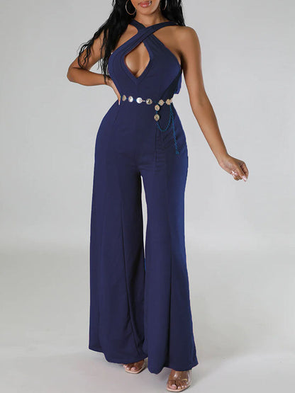 Tie-Shoulder Wide-Leg Jumpsuit -- sold out