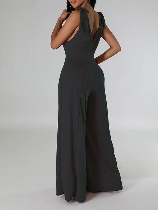 Tie-Shoulder Wide-Leg Jumpsuit -- sold out