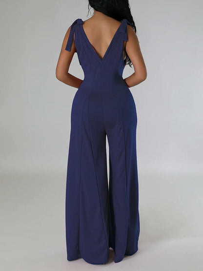 Tie-Shoulder Wide-Leg Jumpsuit -- sold out