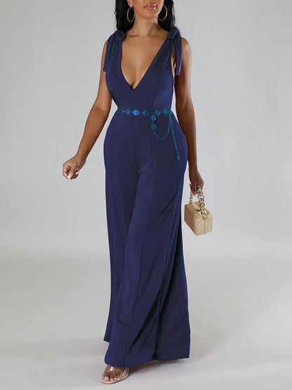 Tie-Shoulder Wide-Leg Jumpsuit -- sold out
