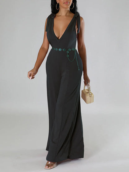 Tie-Shoulder Wide-Leg Jumpsuit -- sold out