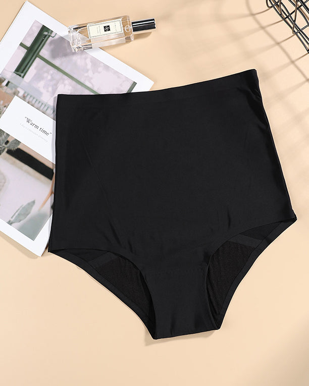 High-Waisted Four-Layer Plus Size Menstrual Period Underwear