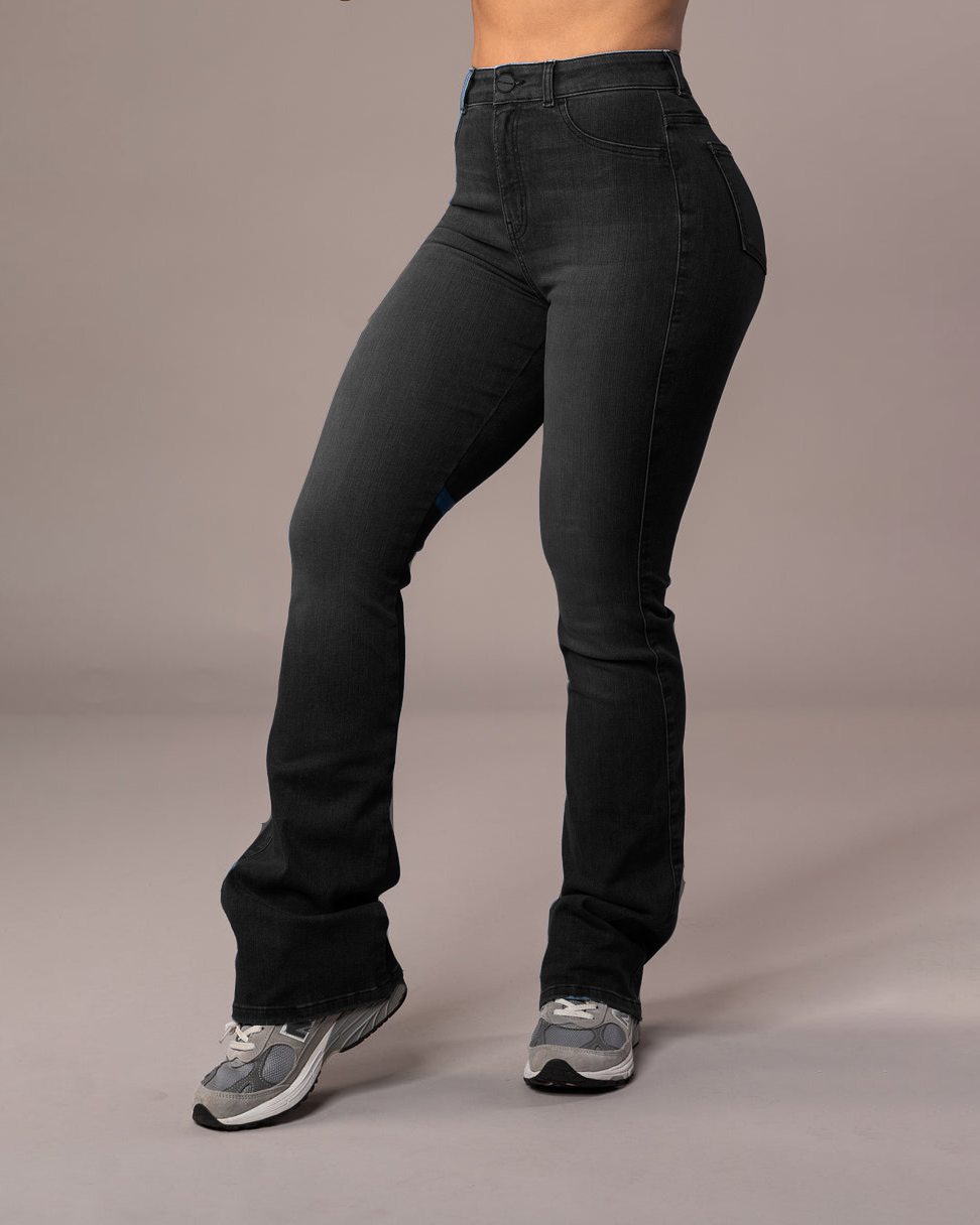 High Waist Butt Lift Skinny Jeans Black