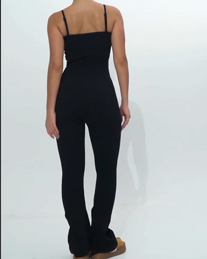 Sexy Backless Solid Color Jumpsuit (Pre-Sale)