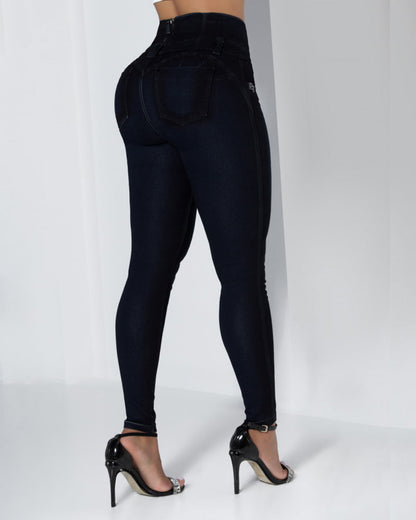 Back-Zip High-Waisted Hip-Lifting Jeans (Pre-sale)