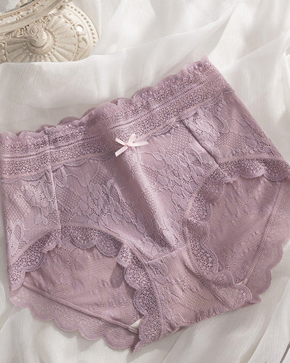 Silk Lace Underwear For Ladies Violet