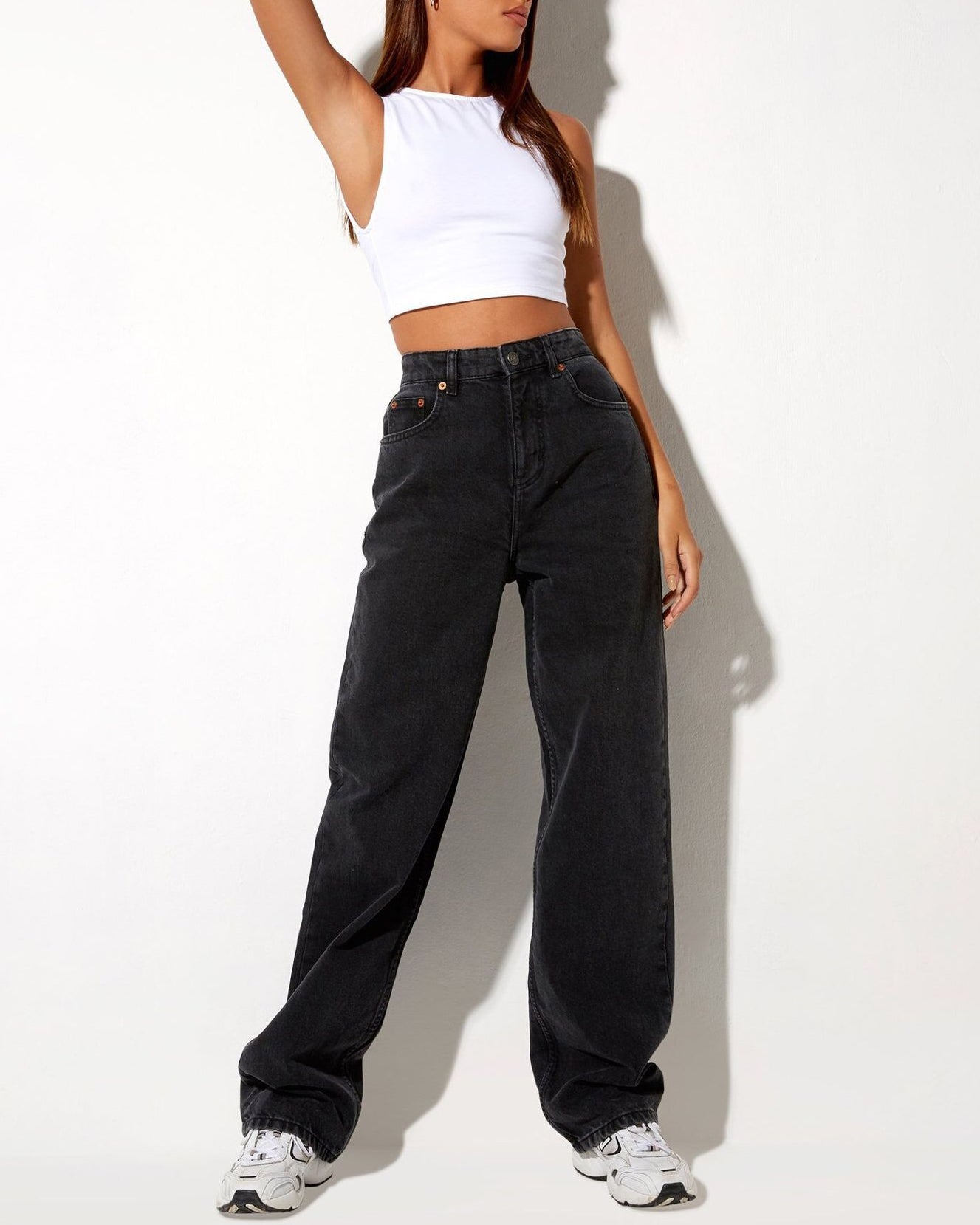 High-Waisted Loose Straight Drape Casual Pants Women