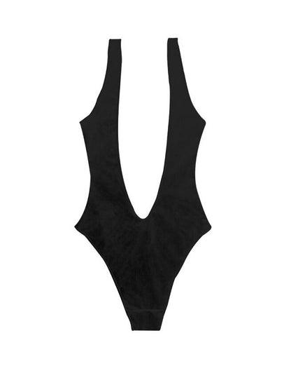 Black Scribble Bikini One Piece Swimsuits and Pants Only One Piece