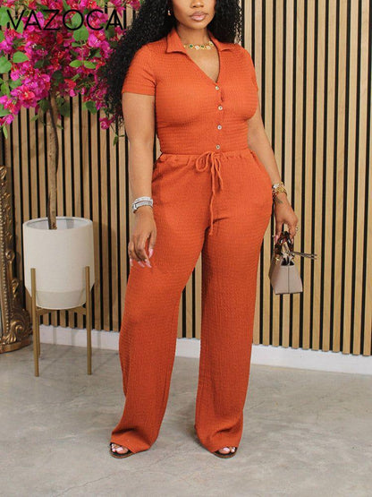 Textured Breeze Shirt & Pants Set