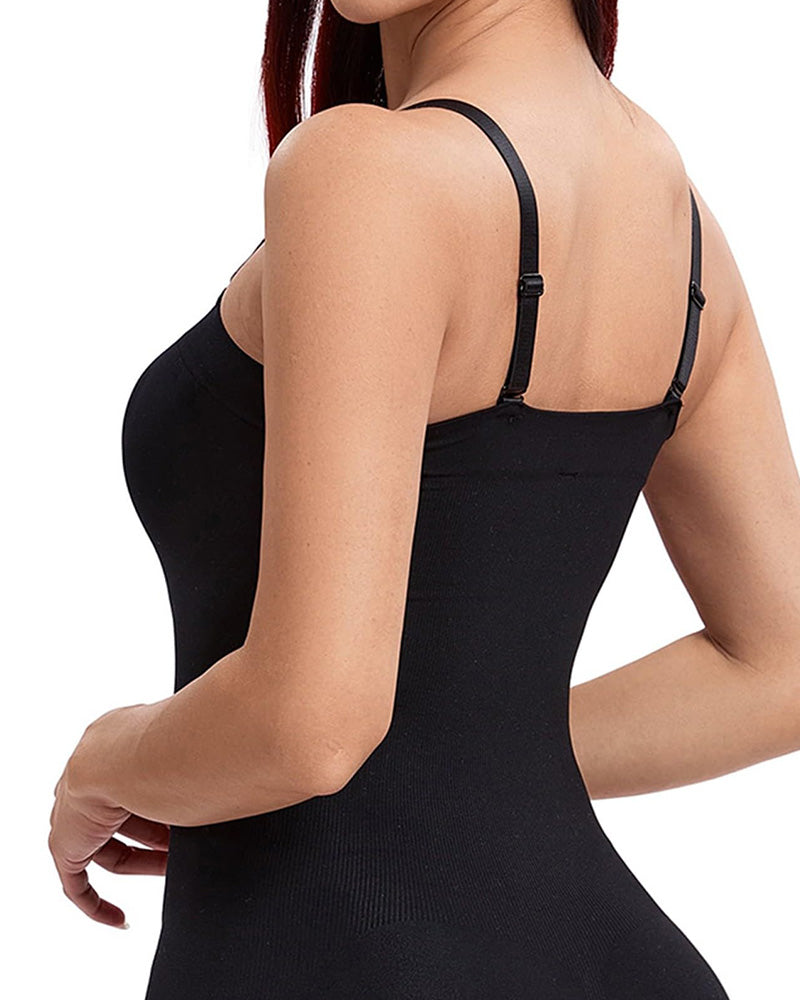 One-Piece Bodysuit Jumpsuit With Removable Straps And Top