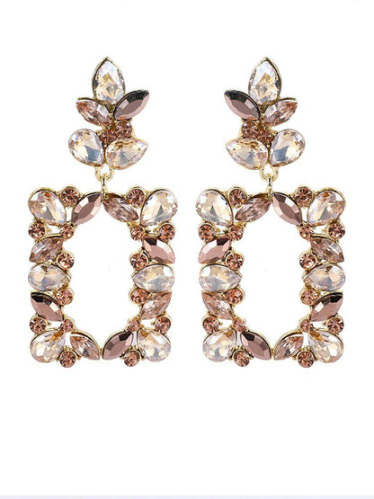 Geometric Irregular Square Earrings