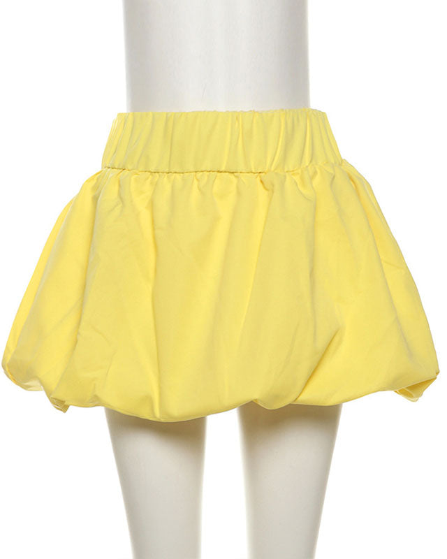 Puffy Cake Bud Mini Skirt