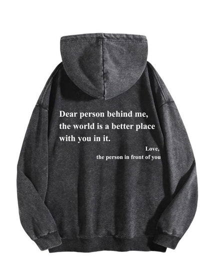 You're enough Vintage-Wash Hoodie