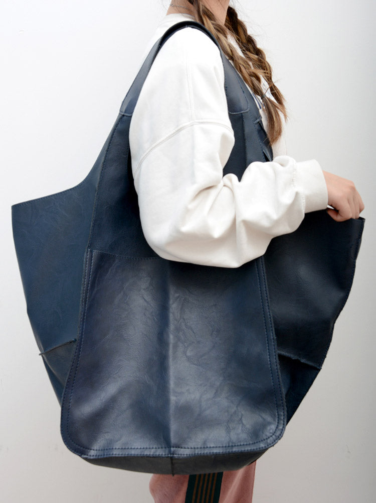 Large Capacity Leather Tote
