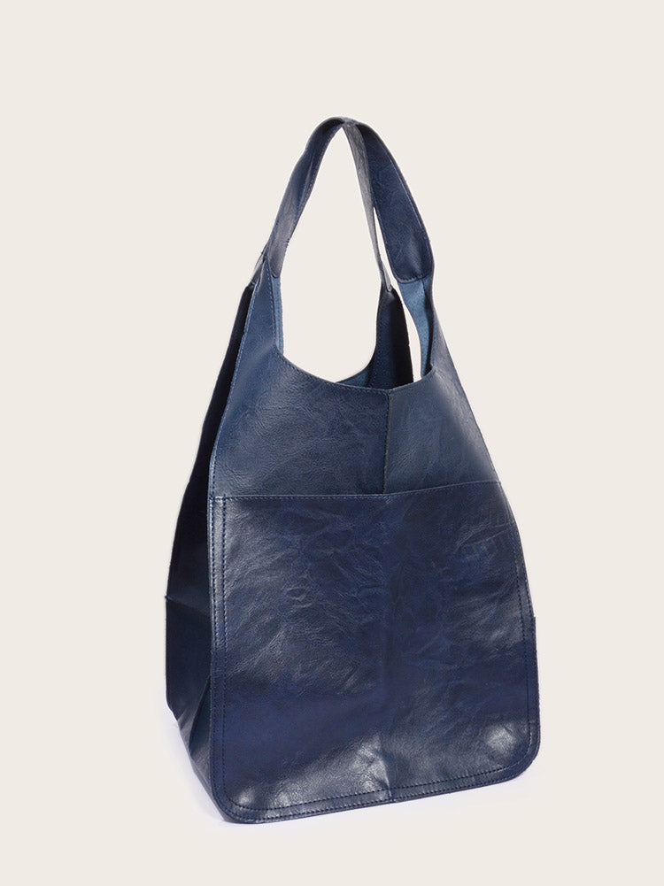 Large Capacity Leather Tote