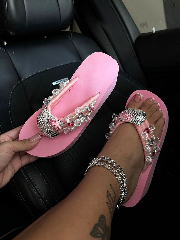 Cute Platform Flip Flops