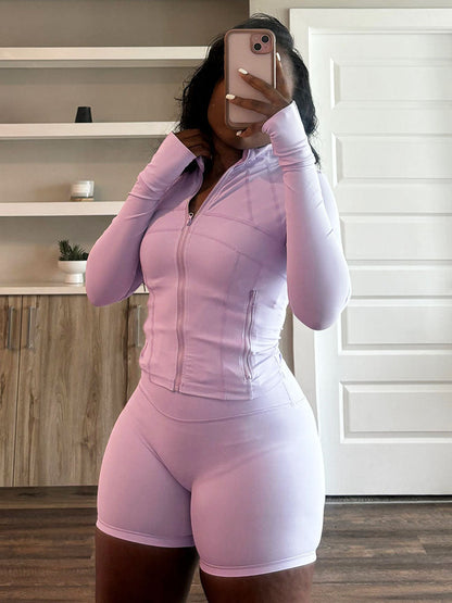Shape Jacket & Shorts Activewear Set