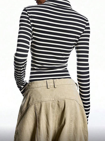 Striped Tie Bodysuit