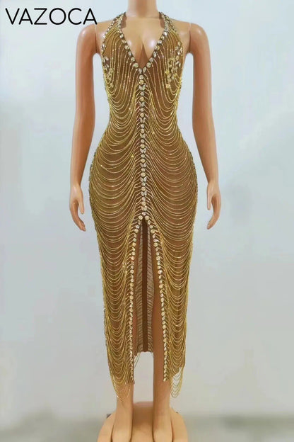 A Celebration Rhinestone Dress