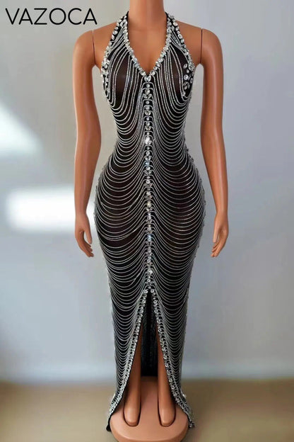 A Celebration Rhinestone Dress