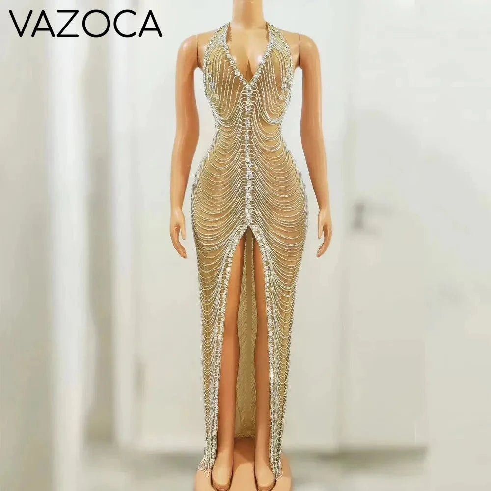 A Celebration Rhinestone Dress