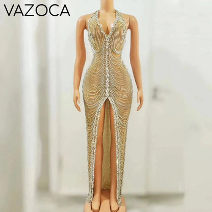 A Celebration Rhinestone Dress