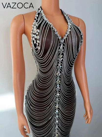 A Celebration Rhinestone Dress