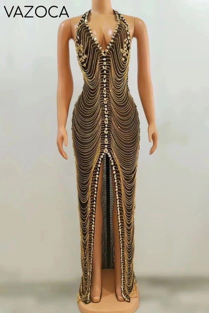 A Celebration Rhinestone Dress